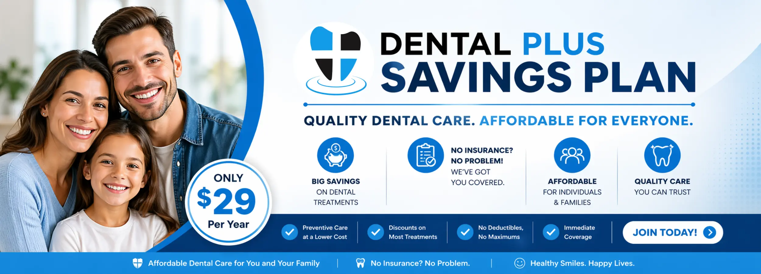 Dental Savings Plan Website Banner