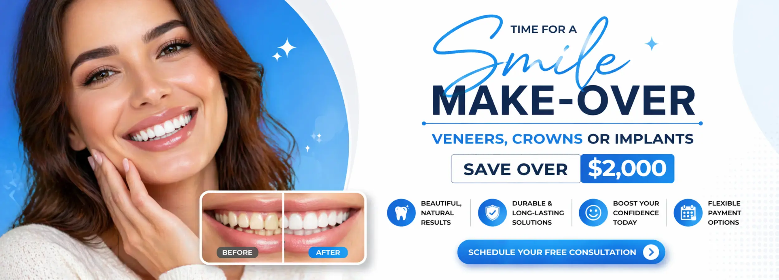 Smile Makeover Website Banner